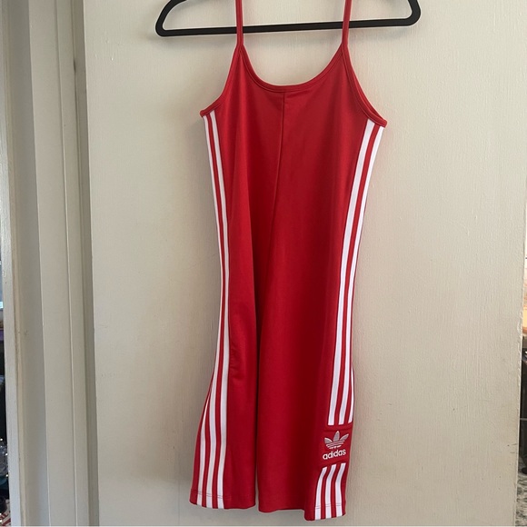 ADIDAS Originals Women’s Cycling Suit in Lush Red (NWT) - Picture 6 of 10